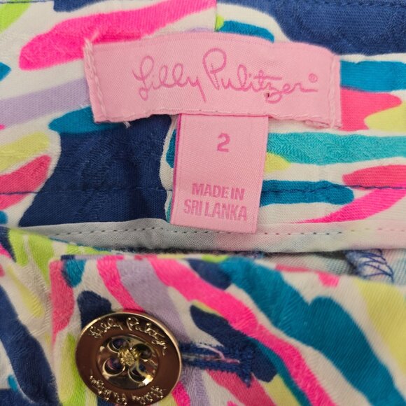 Lilly Pulitzer Textured Kelly Skinny Ankle Pant Size 2 - Picture 3 of 6